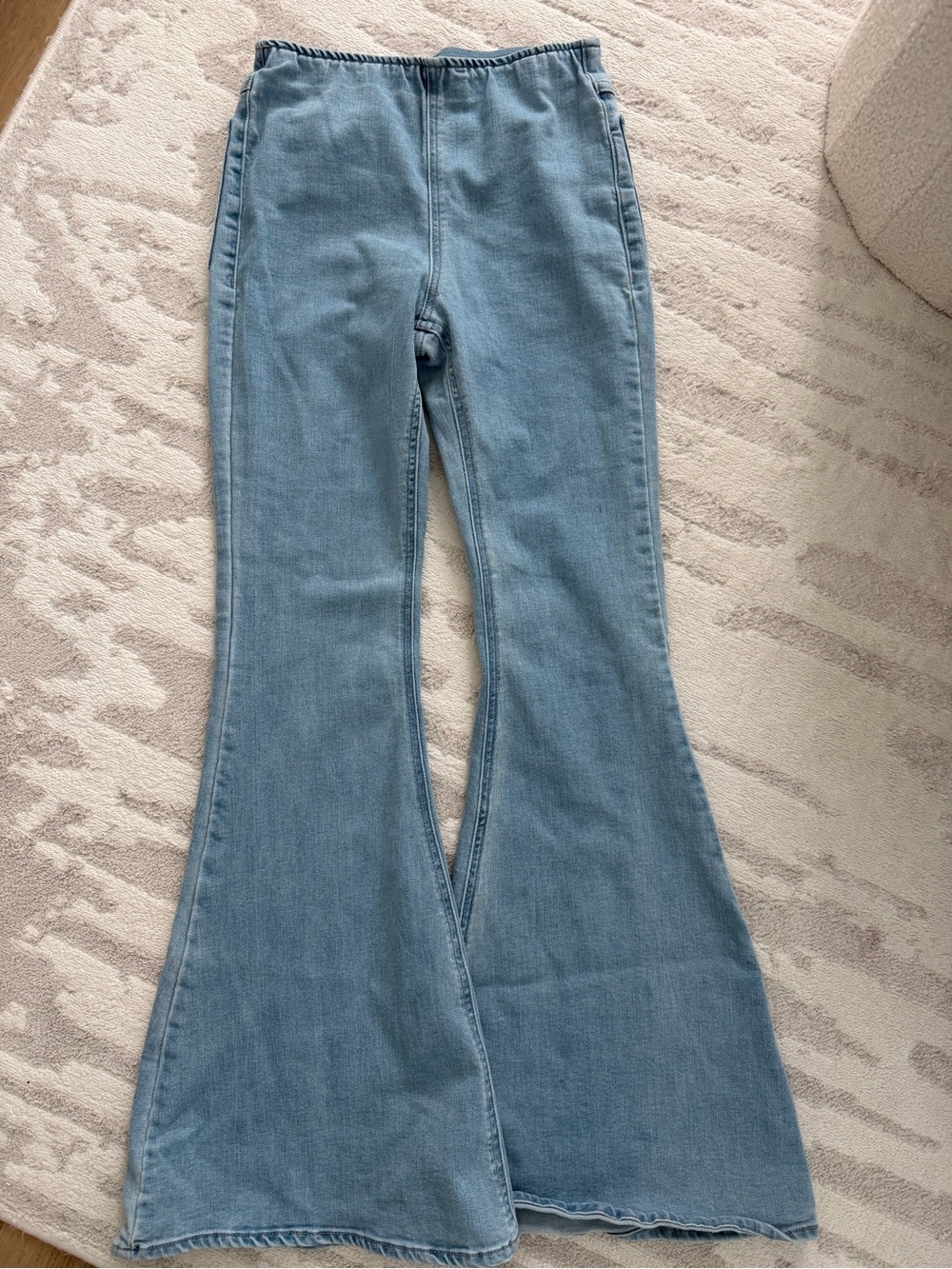 Forever 21 Light Blue Flare Leg Jeans